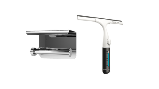 Toilet paper holder + Squeegee
