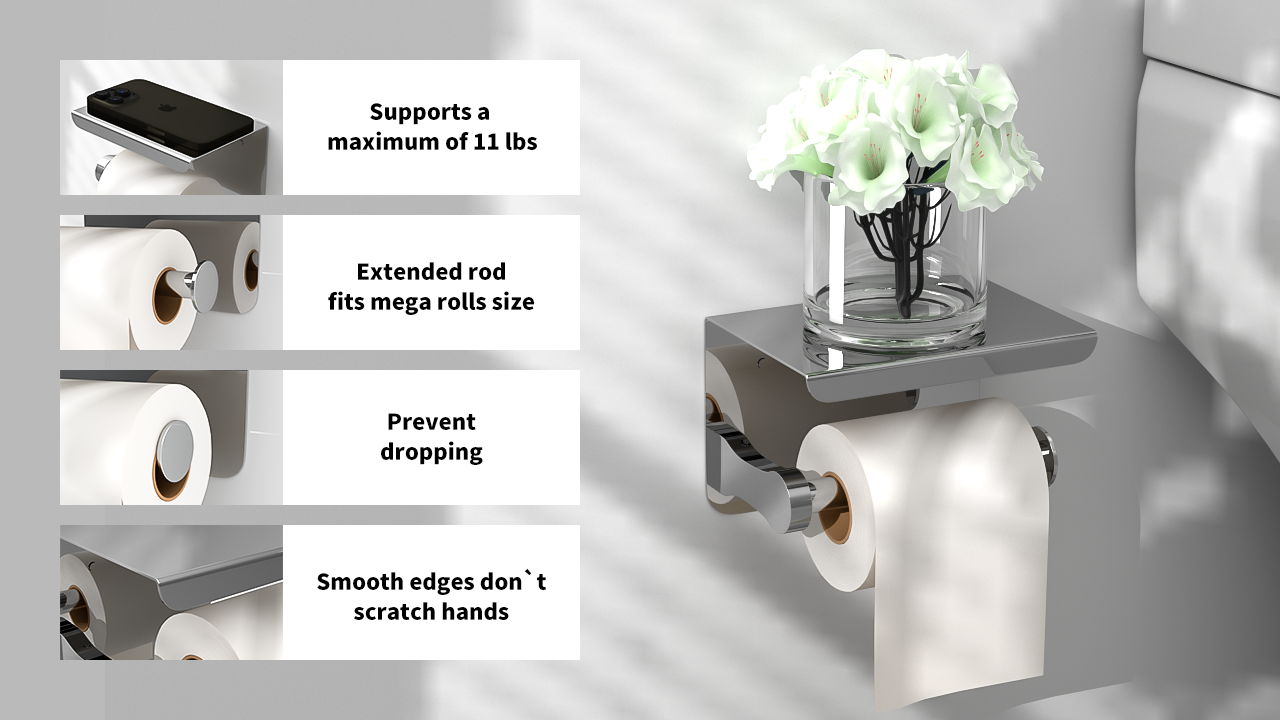 Self Adhesive Toilet Paper Holder